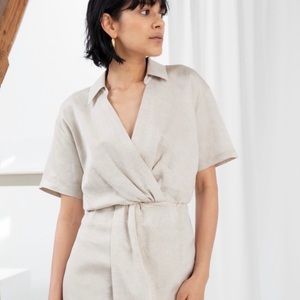 & Other Stories | Paris Atelier Linen Wrap Dress